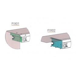 Fixation horizontale pour rampes chauffantes - FIX02