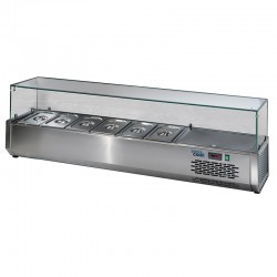 SOFRACOLD - Vitrine réfrigérée pour tables à pizza GN 1/3 - VR163V
