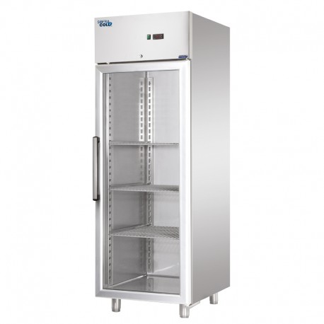 SOFRACOLD - Armoire vitrée GN 2/1 inox positive - 549 L - AT700PV