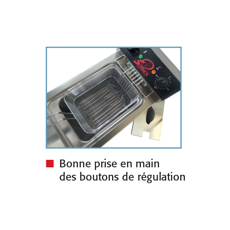 Friteuse professionnelle gaz à poser 12 L ROLLER GRILL disponible sur Chr  Restauration