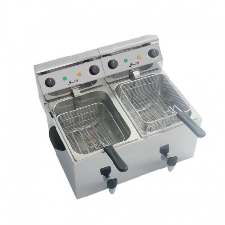 Friteuse électrique de table - 2 x 8 Litres - 230 V - ACF69N