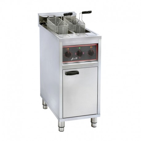 Friteuse électrique sur coffre - 2 x 10 litres - 400 V - 92224C