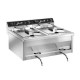 Friteuse électrique à poser - 400 V - Super puissante - 2 x 9 Litres - 92994