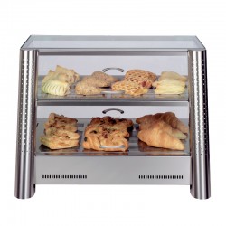 Vitrine chauffante - 2 niveaux - 230 V - N60INOX