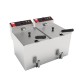 Friteuse électrique à poser - SOFRA-FRYERS® - 2 cuves de 5 L - SOFRAFRY55L