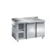 Table refrigerée positive GN 1/1 avec dosseret - 2 portes - Prof 700 mm - Groupe à gauche - TRG2P-GG