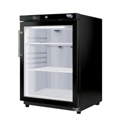 SOFRACOLD - Armoire réfrigérée positive - Finition noire - Porte vitrée - 200 L - AE201PVB