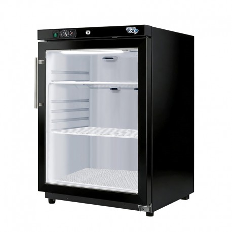 SOFRACOLD - Armoire réfrigérée positive - Finition noire - Porte vitrée - 200 L - AE201PVB