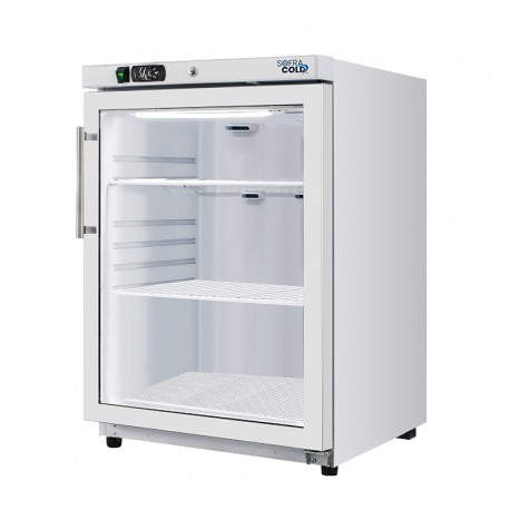 SOFRACOLD - Armoire réfrigérée positive - Finition blanche - Porte vitrée - 200 L - AE201PVW