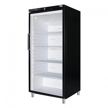 SOFRACOLD - Armoire réfrigérée positive - Finition noire - Porte vitrée - 600 L - GN 2/1 - AE601PVB