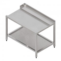 Table pour lave-vaisselle à capot - Prof. 700 mm - Accroche à droite - TLSD70