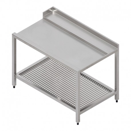 Table pour lave-vaisselle à capot - Prof. 750 mm - Accroche à droite - TLSD120