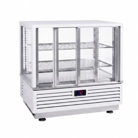 Vitrine chauffante de comptoir - 60 L - Blanche - VC600B