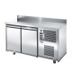 SOFRACOLD - Table snack positive avec dosseret - Prof. 600 - 2 portes - 200 L - TRS2P-2 SOFRACOLD - Table snack positive avec dosseret - Prof. 600 - 2 portes - 200 L - TRS2P-2