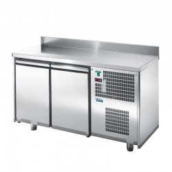 SOFRACOLD - Table snack positive avec dosseret - Prof. 600 - 2 portes - 200 L - TRS2P-2