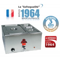 Bain-marie grand modèle avec vidange - Gamme Tradition - 29 L - 230 V - 21252