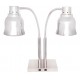 Lampe chauffante sur pied - Chromée / Double - 240002B