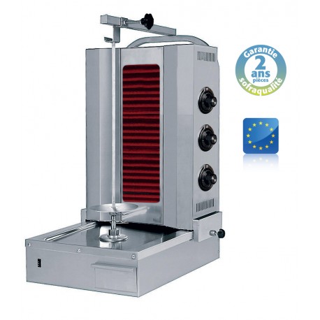 Shoarma vitro électrique - 400 V - 60 kg - 32064N