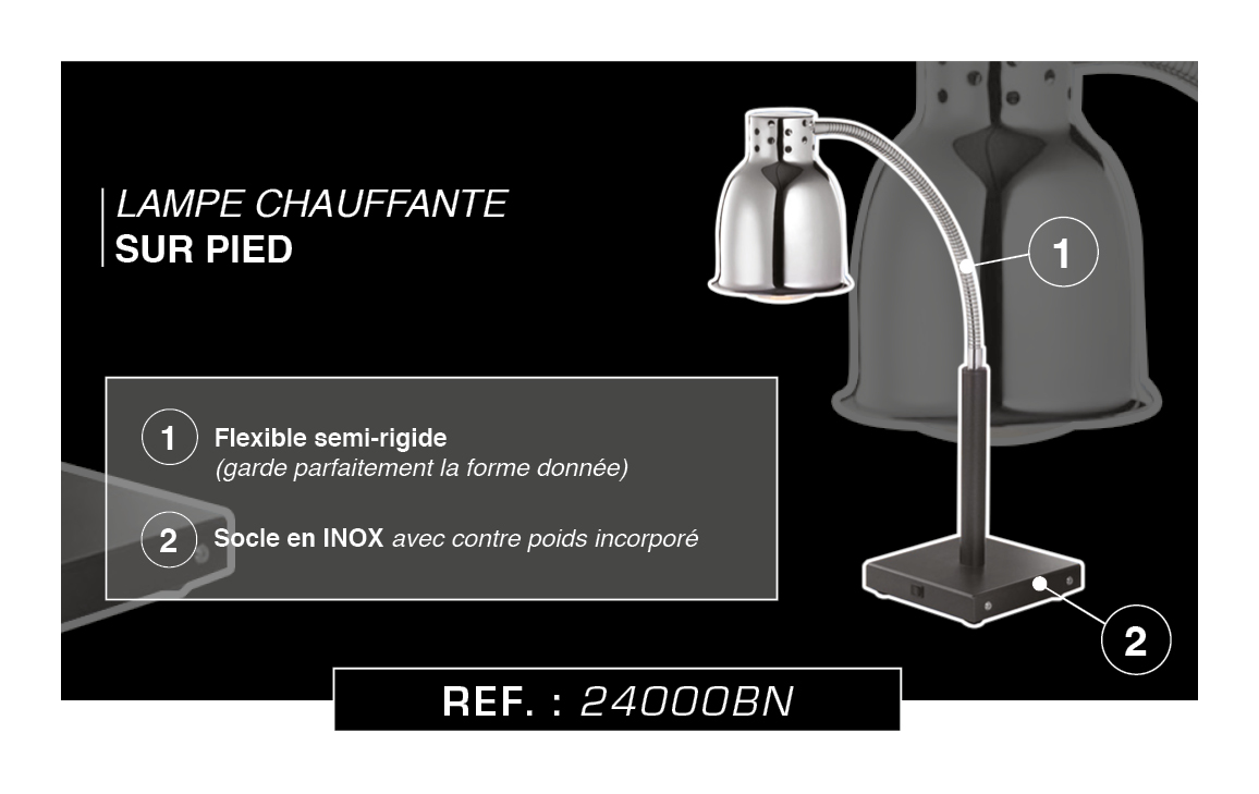 BLACK SERIE LAMPE CHAUFFANTE