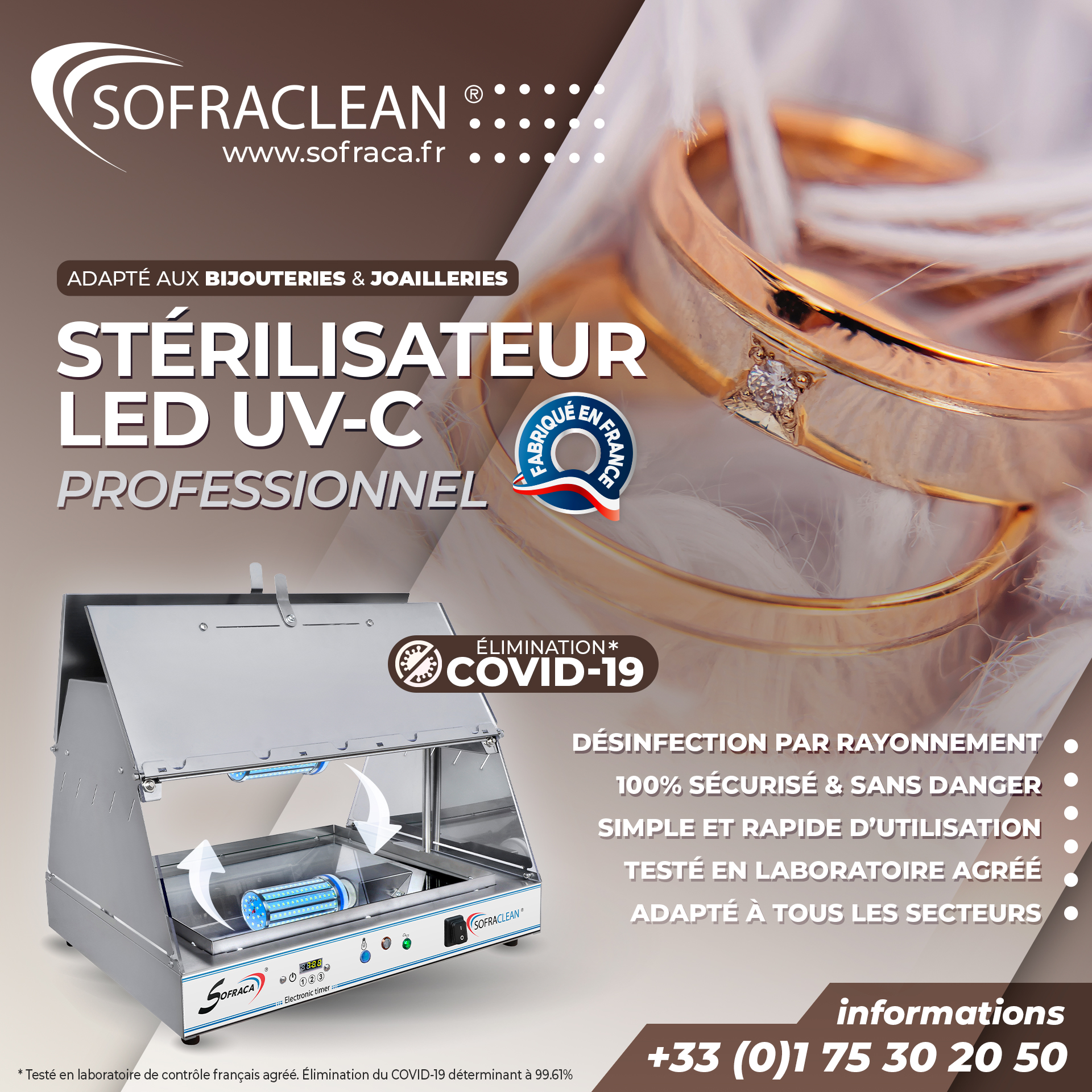 SOFRACLEAN : le stérilisateur UV-C professionnel qui élimine 99